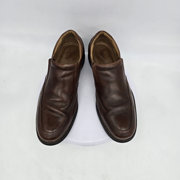 Studio Belvedere Shoe Men’s 10 D Brown Torino Leather Loafers Casual Dress - Picture 9 of 9